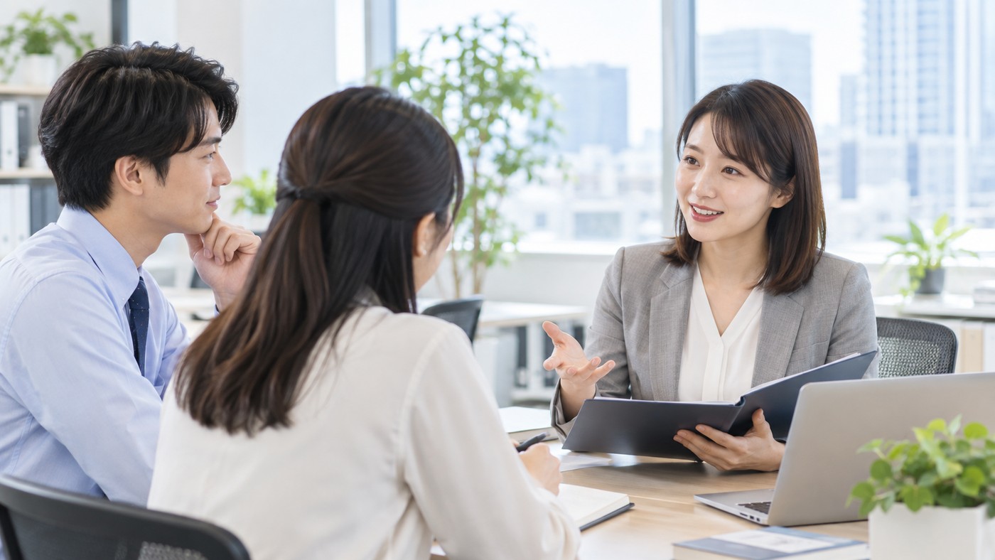 40代までの仕事経験に新しい労務知識を加えることを考える会議風景