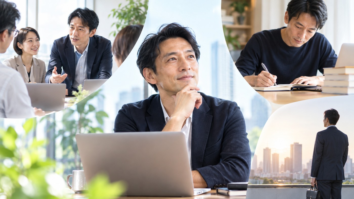学び直した知識を今の仕事や転職など複数の選択肢へ活かすイメージ