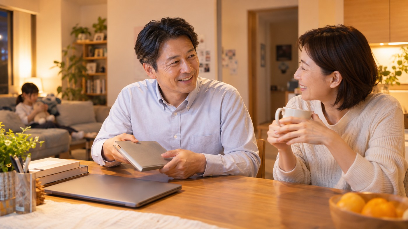 家族との暮らしも大切にしながら今後の仕事を考える40代の日本人会社員