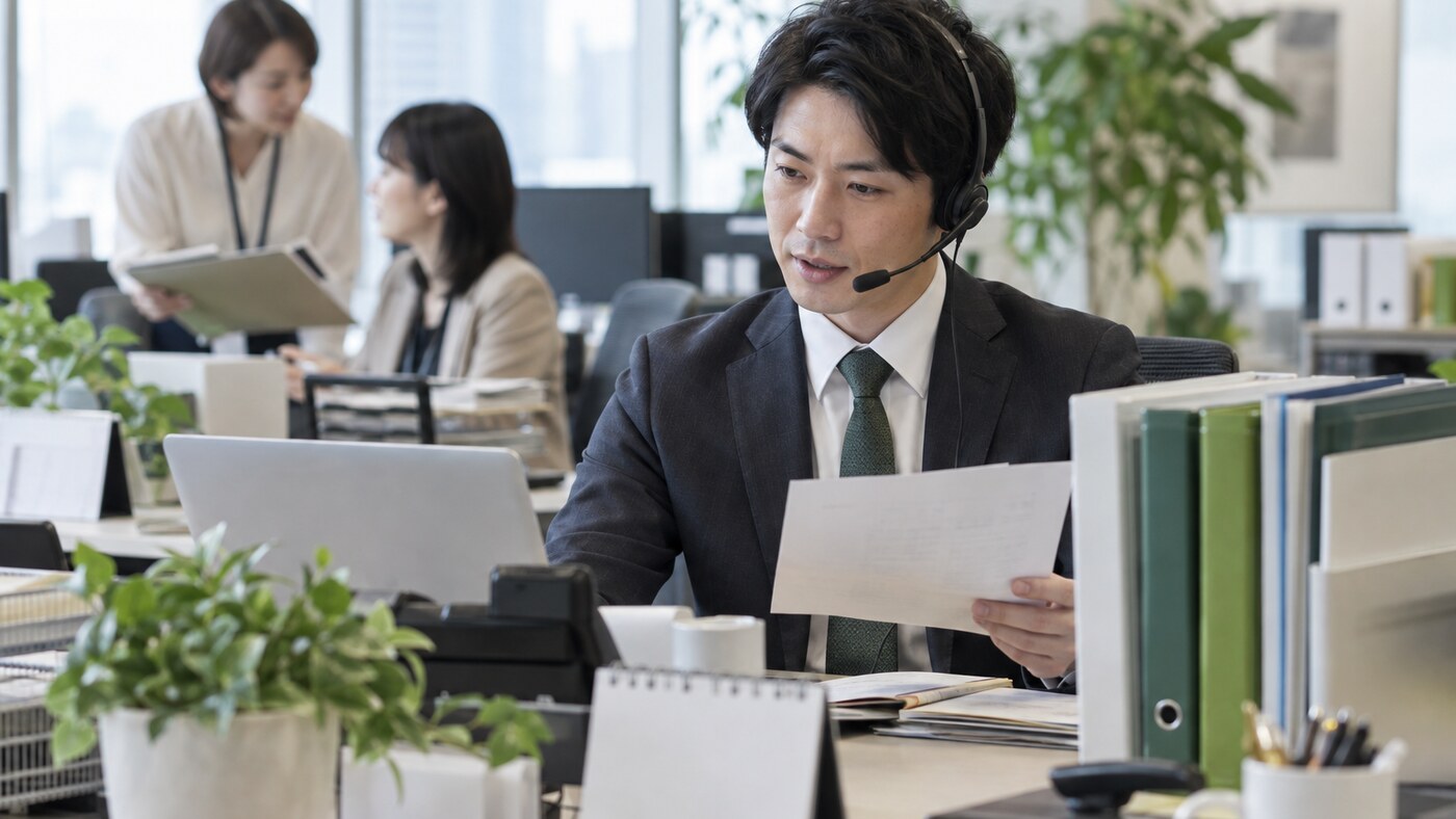 複数の求職者の状況を整理して対応するキャリアアドバイザー
