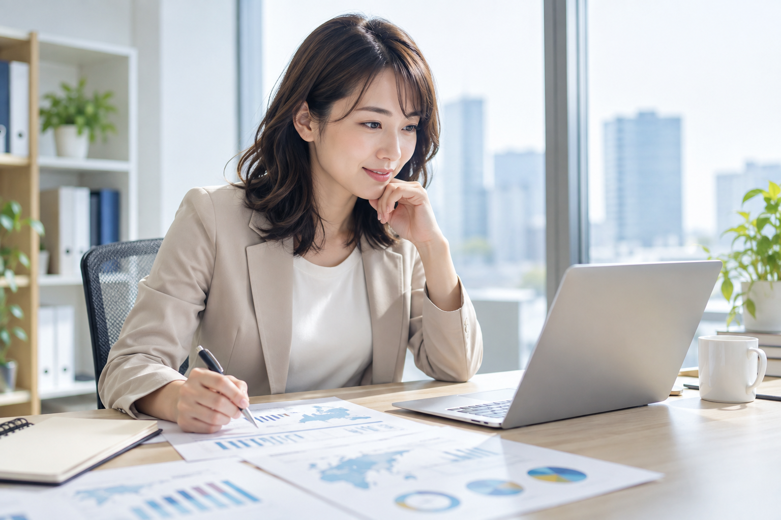 キャリアアドバイザーが業界情報を学び専門性を高めている様子