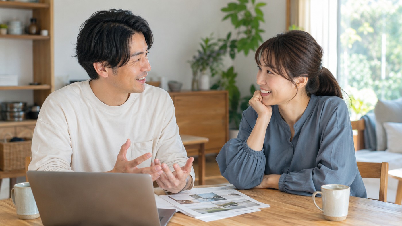 今の会社と外の選択肢について話す二人
