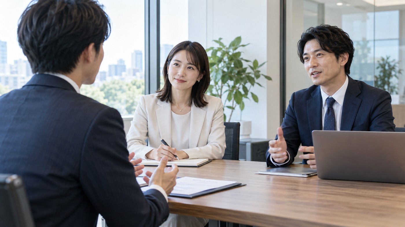 仕事内容や働き方を対話で確認する面接