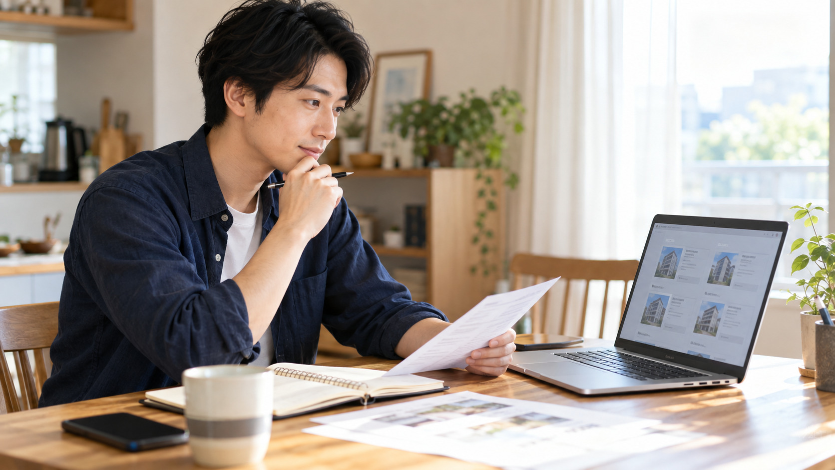 宅建の必要性を確認しながら不動産業界の求人を比較する転職希望者
