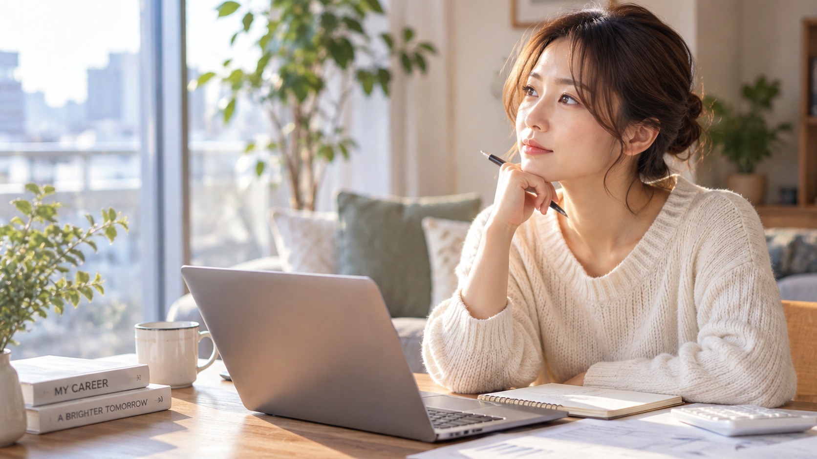 転職市場で評価される経験や強みを整理する女性